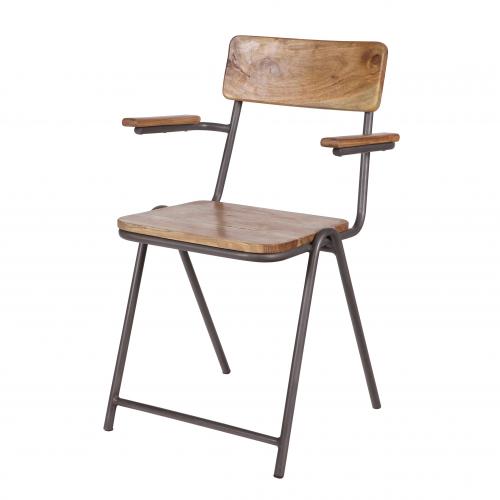 Indi Wooden Chair with Arm